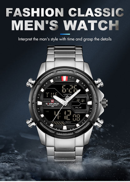 Naviforce 9138 Mens Watch - Silver_3
