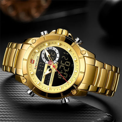 Naviforce 9163 Mens Watch - Gold_3