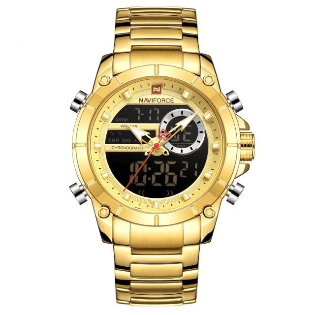 Naviforce 9163 Mens Watch - Gold_0