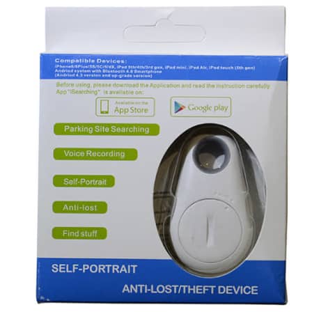 Smart Tag Wireless Bluetooth Tracker and Locator, Anti-lost alarm -  WHITE_0