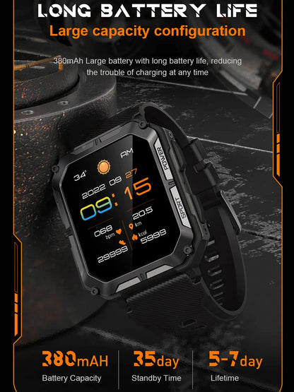 LEMFO C20Pro Smart Watch Men Sport Smartwatch -  Orange_4