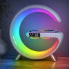 New Intelligent Bluetooth Speaker Projection Lamp Wireless Rechargeable Bedside Light - white_0
