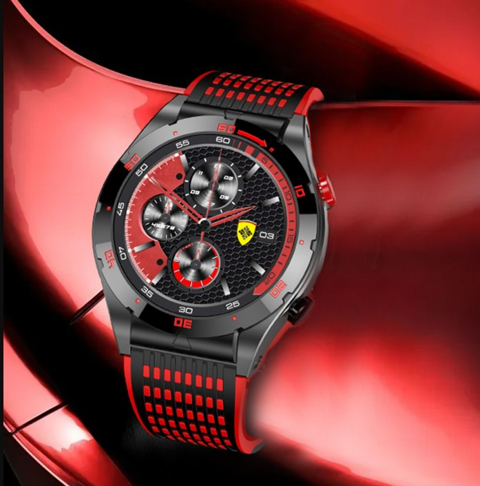 EX102 Men Smart Watch double starry sky sports strap - Red_0