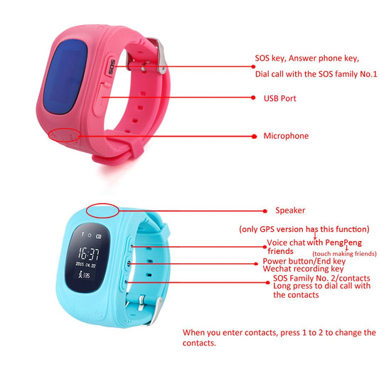 Kids GPS Tracker Watch  - PINK