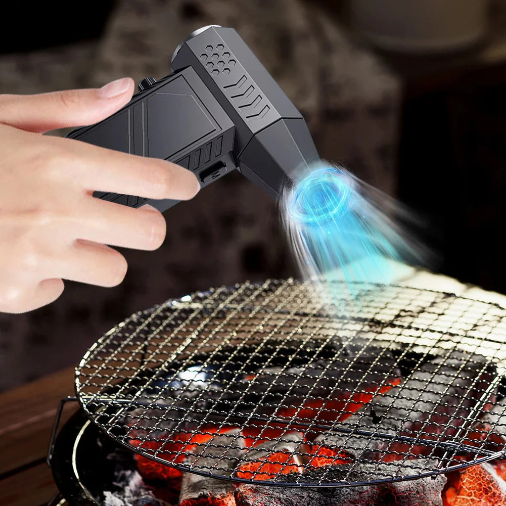 300000RPM Electric Air Duster Rechargeable Powerful Air Blower Multifunctional Portable Turbo Jet Fan Strong Power for Home Car