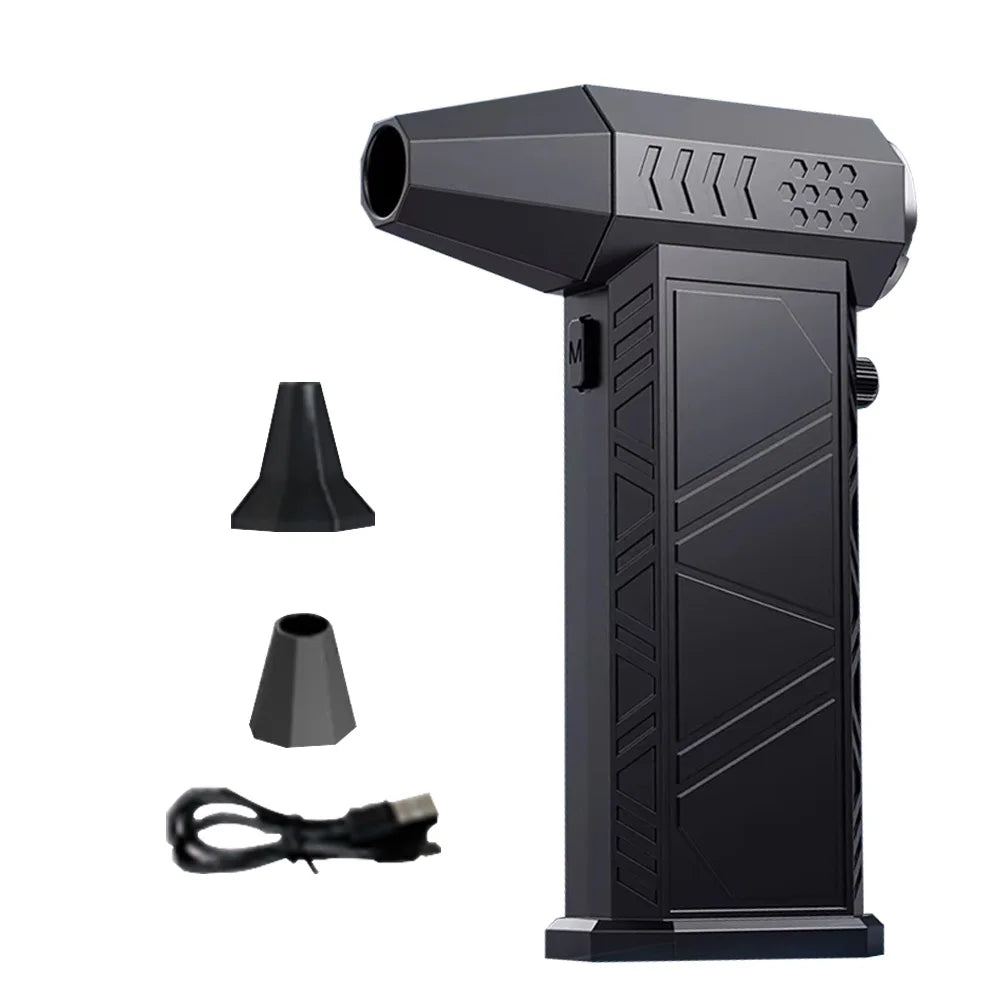 300000RPM Electric Air Duster Rechargeable Powerful Air Blower Multifunctional Portable Turbo Jet Fan Strong Power for Home Car