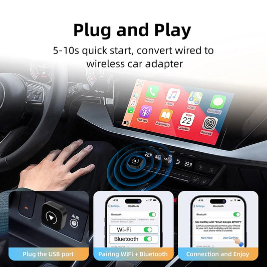 Wireless CarPlay/Android Auto Adaptor